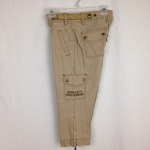 Harley-Davidson Pants - Motor Harley Davidson Cargo Capris Motorcycle sz 2